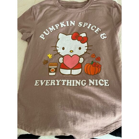New Hello Kitty pumpkin spice tee T-shirt top - Picture 1 of 5
